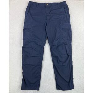 VF Imagewear Mens 40x34 Blue Relaxed Fit Cargo Workwear Utility Pants CU2248